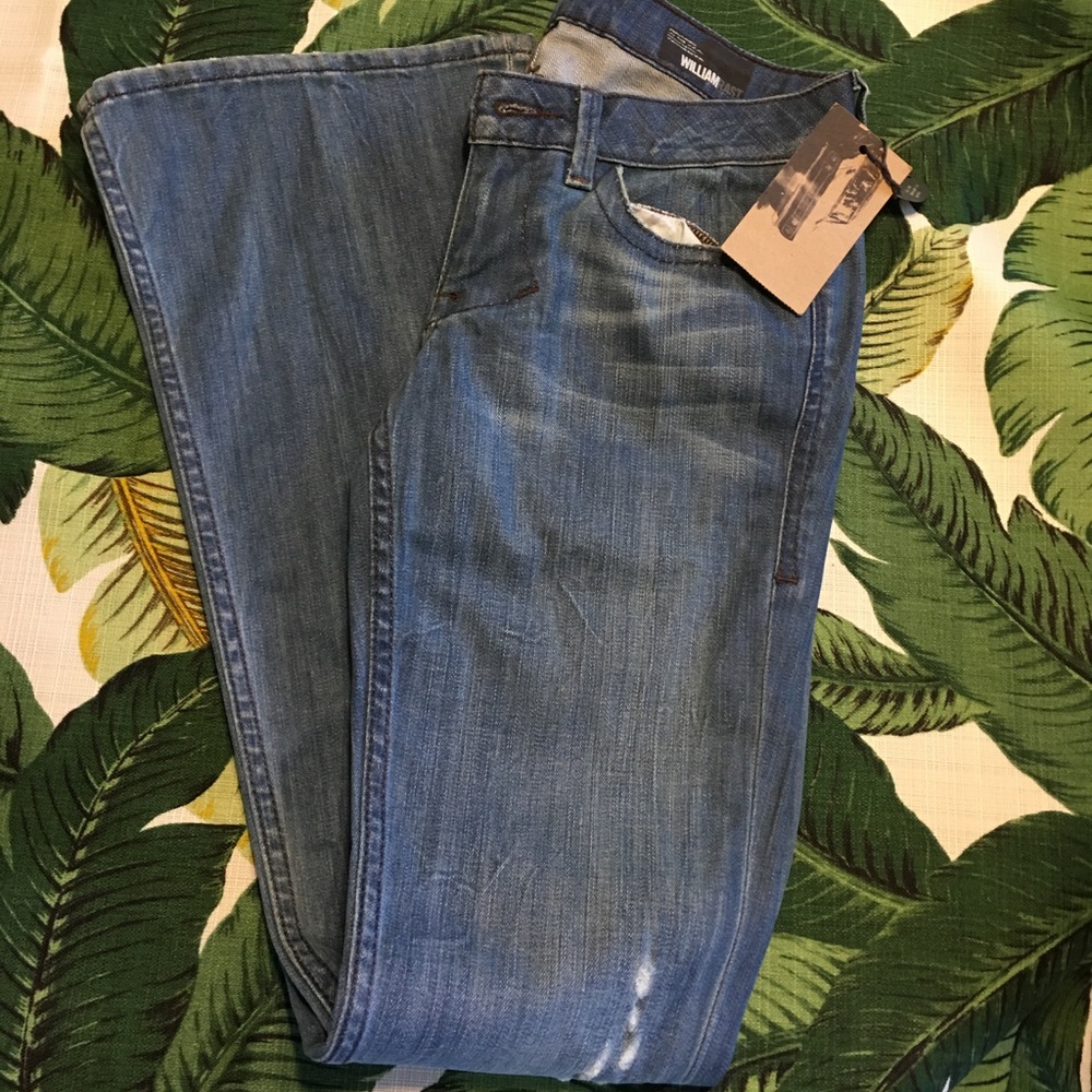 NWT William Rast bell flare jeans size 28